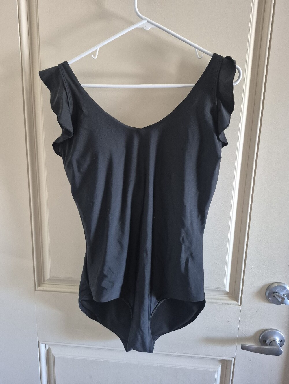 Classic Black Flutter Sleeve Janela Bay Swimsuit